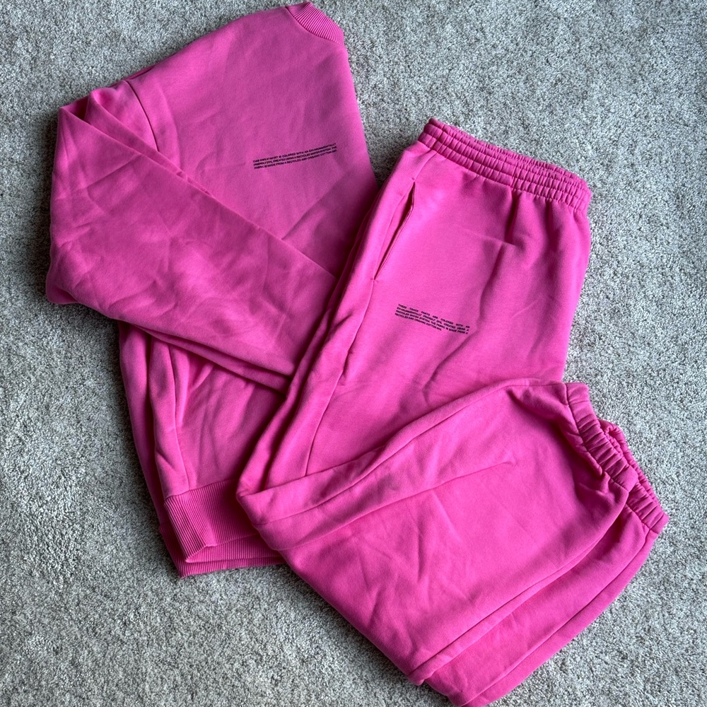 Pangaia Pink Pajama Set Relaxed Fit Intimates